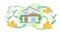 住宅補助金・支援制度のイラスト