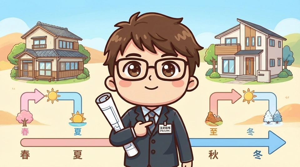 【工期・入居時期】いつ住める？スケジュール比較
