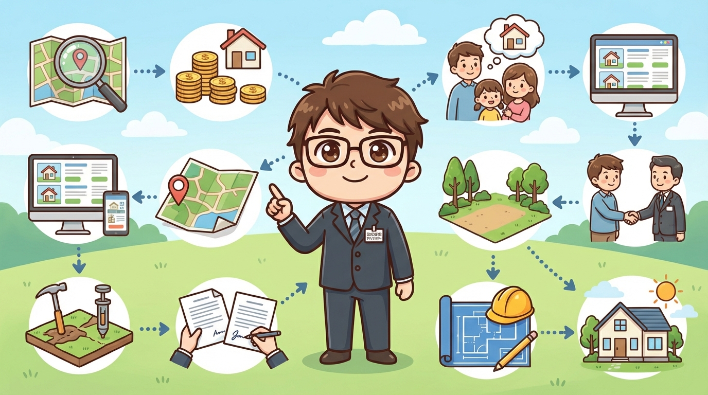 土地探しの流れ｜10ステップで解説