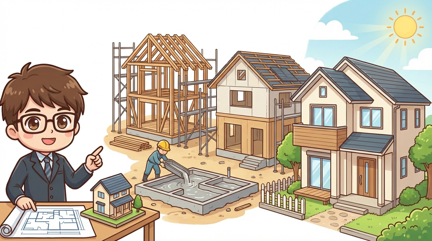 注文住宅の完成までにかかる期間の全体像