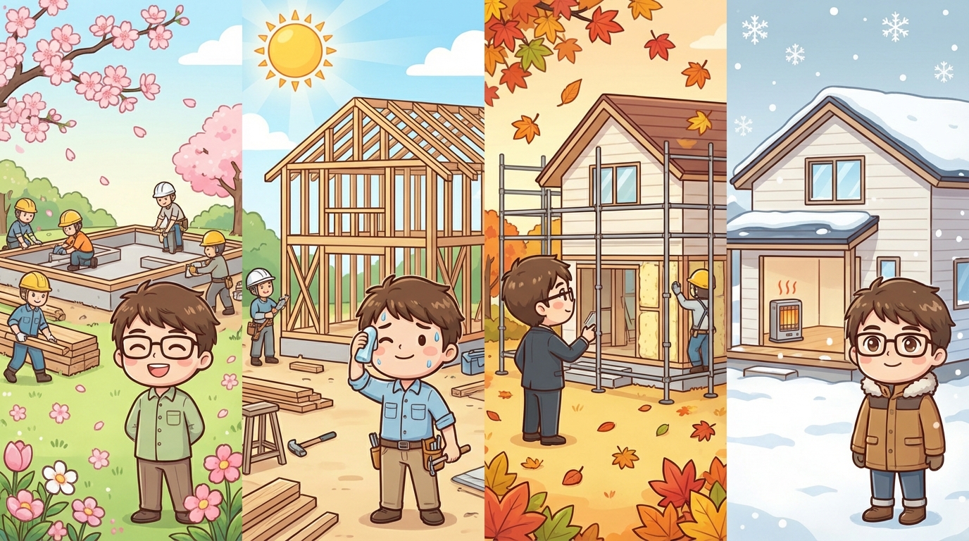 季節ごとの着工タイミングとメリット・デメリット