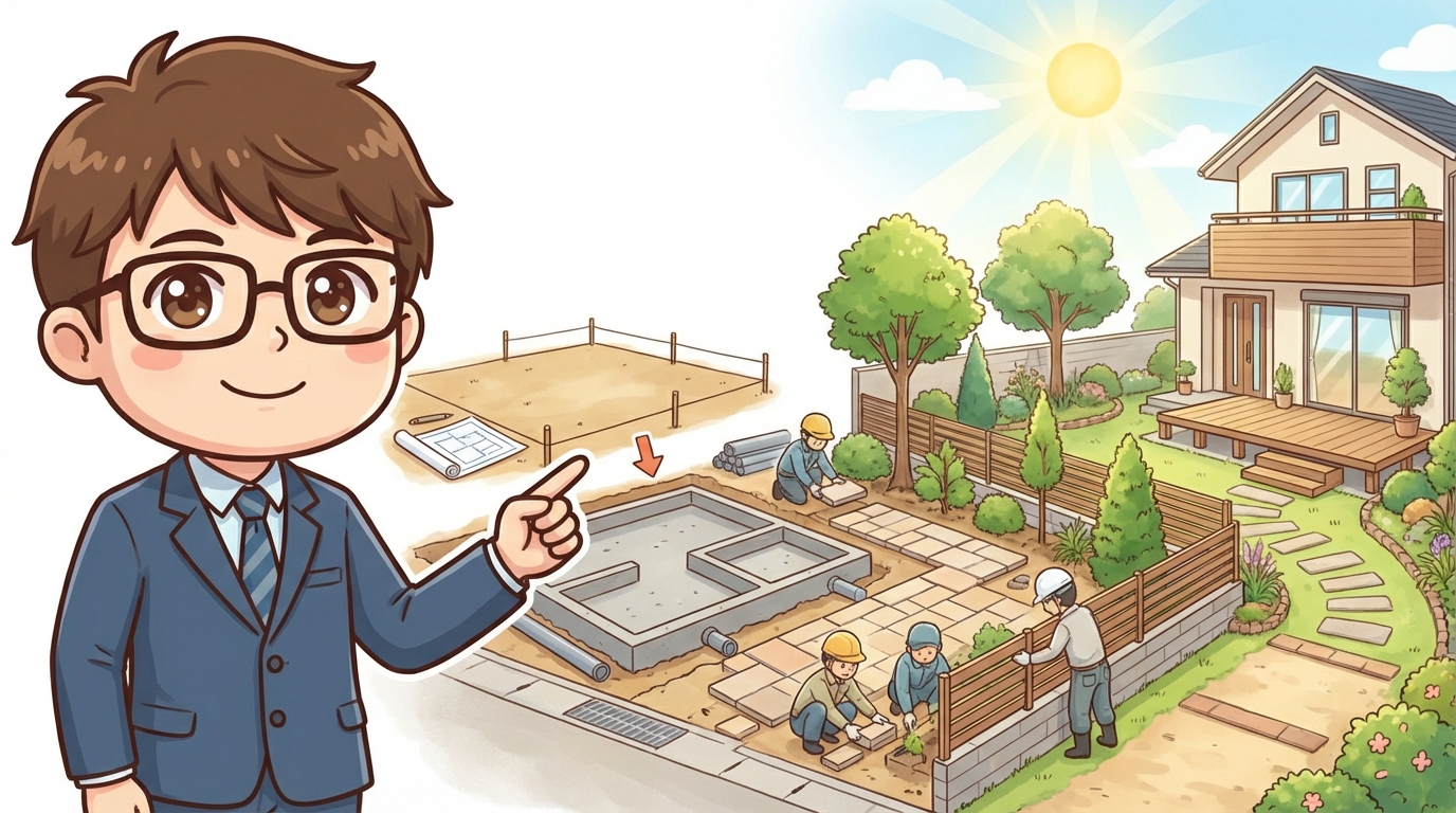 外構工事の流れとスケジュール