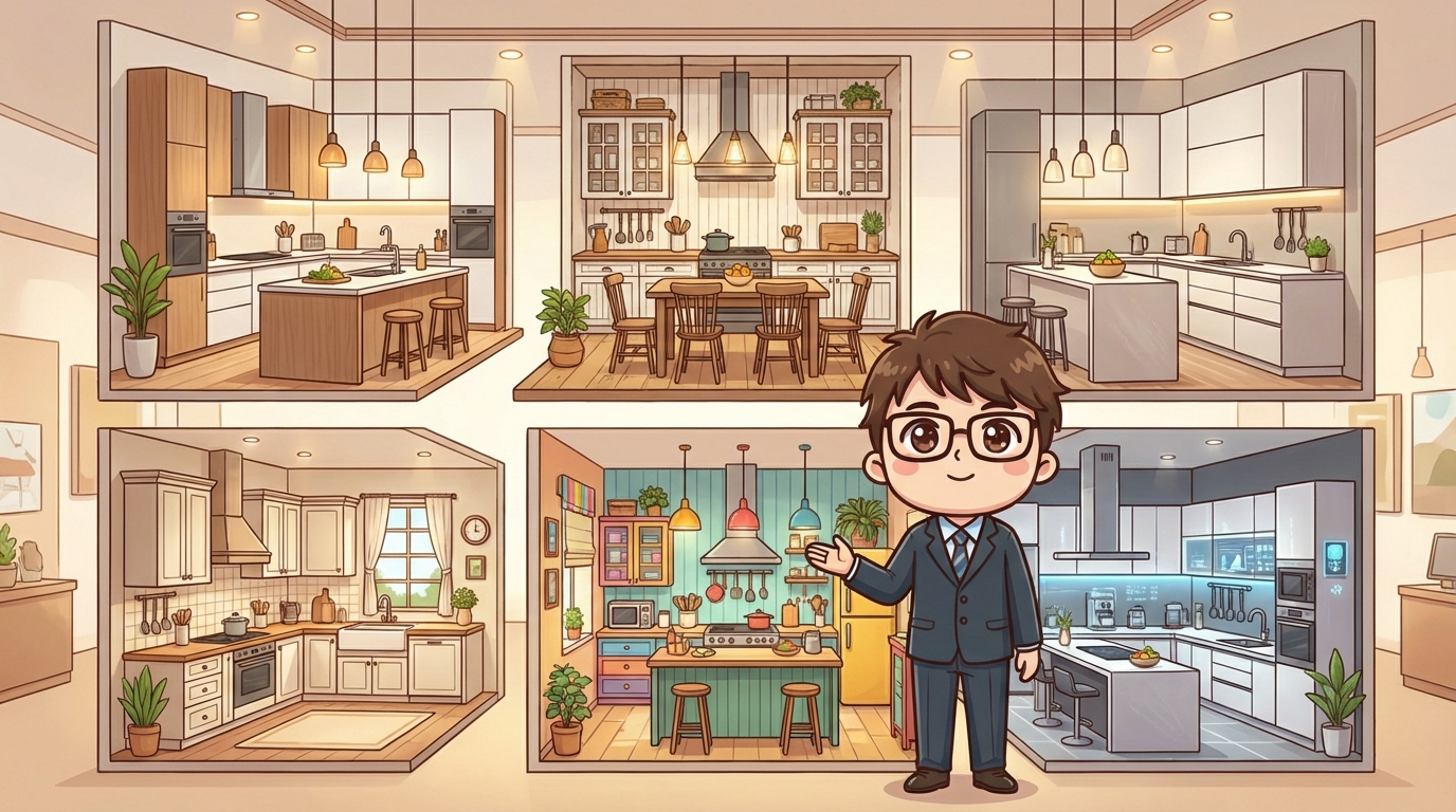 人気キッチンメーカー6社を徹底比較