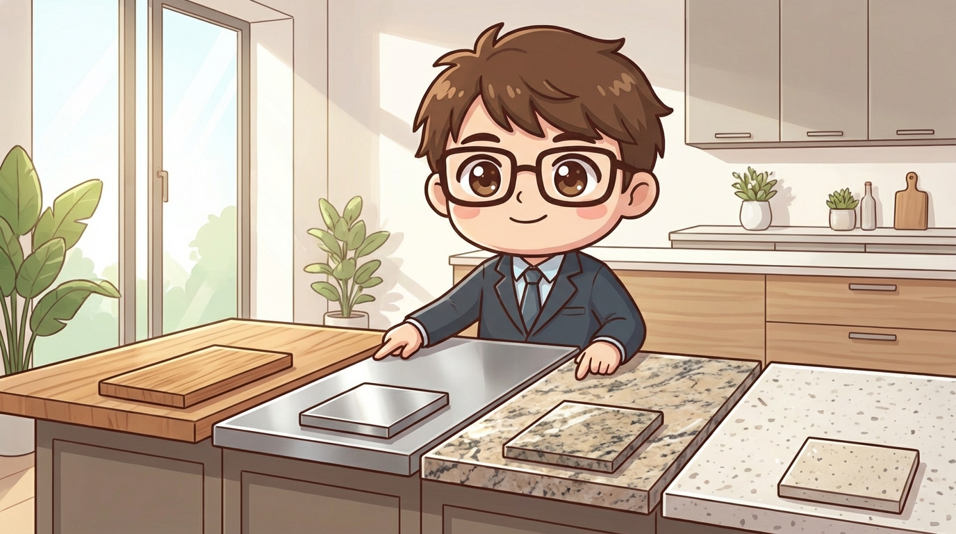 キッチンのワークトップ（天板）素材の選び方