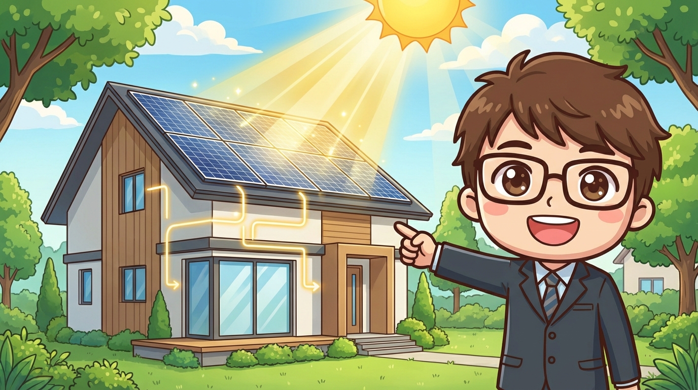 注文住宅に太陽光パネルは得?費用対効果と売電価格を解説