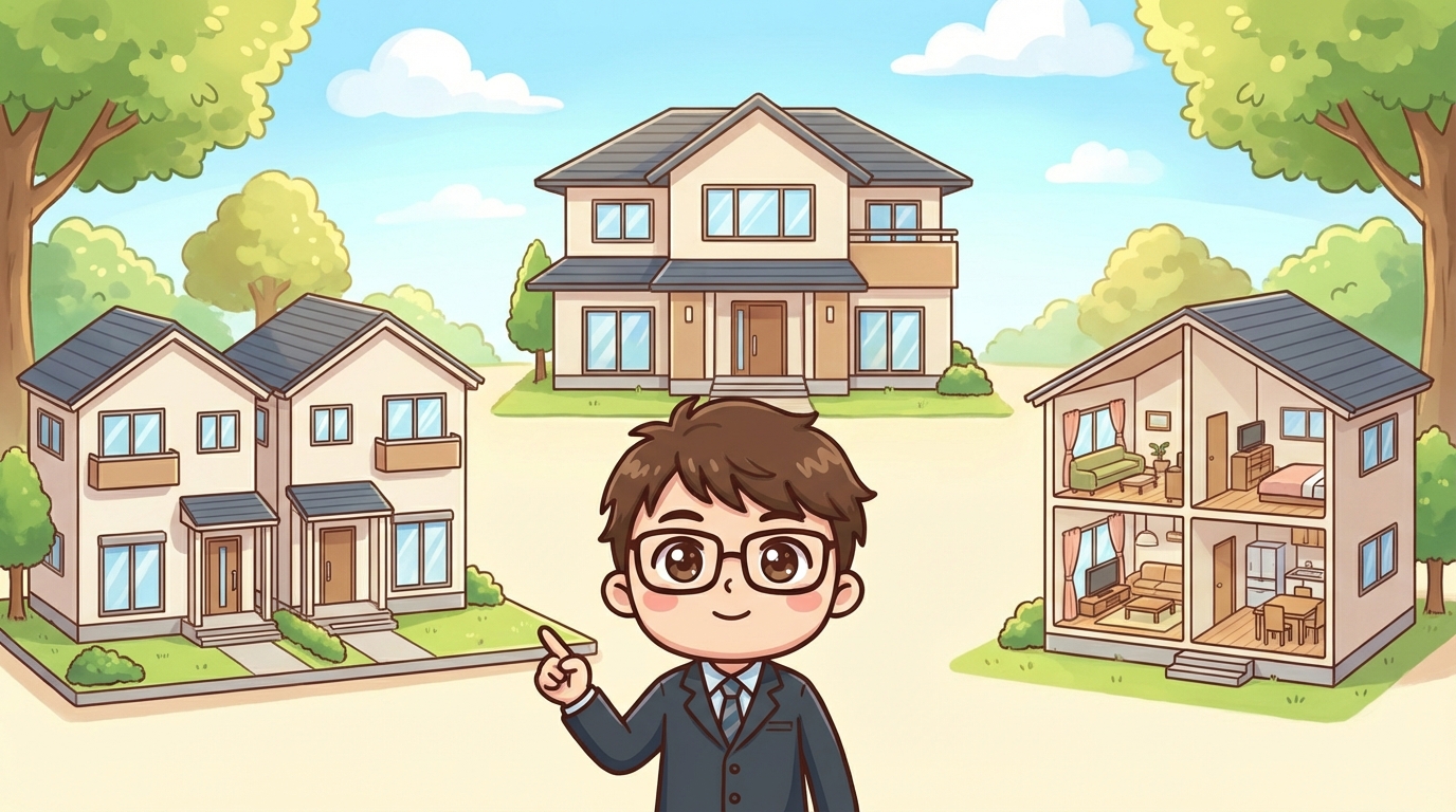二世帯住宅の3タイプを比較