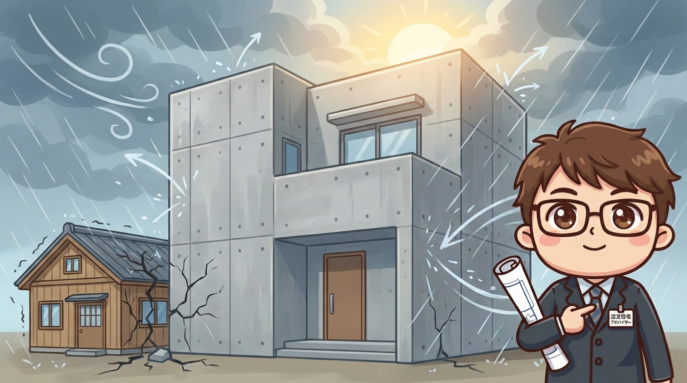 RC造（鉄筋コンクリート造）住宅の特徴｜最高の耐久性