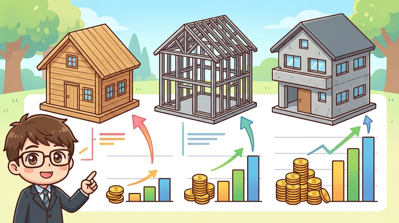 構造別の費用比較シミュレーション