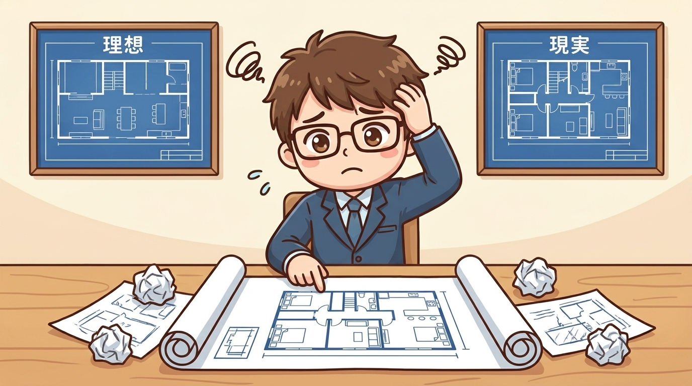【後悔③】間取りの自由度が思ったより低かった
