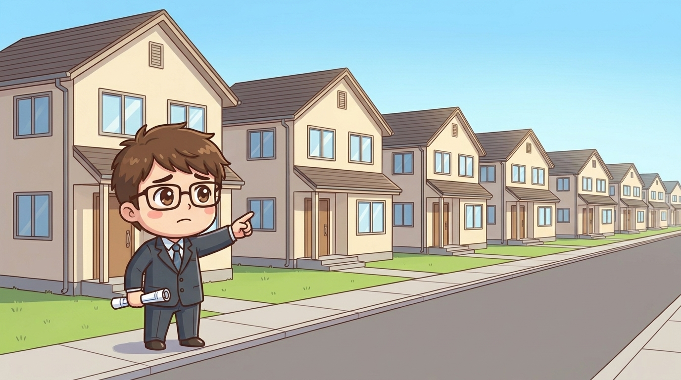 【後悔①】外観がみんな同じに見える