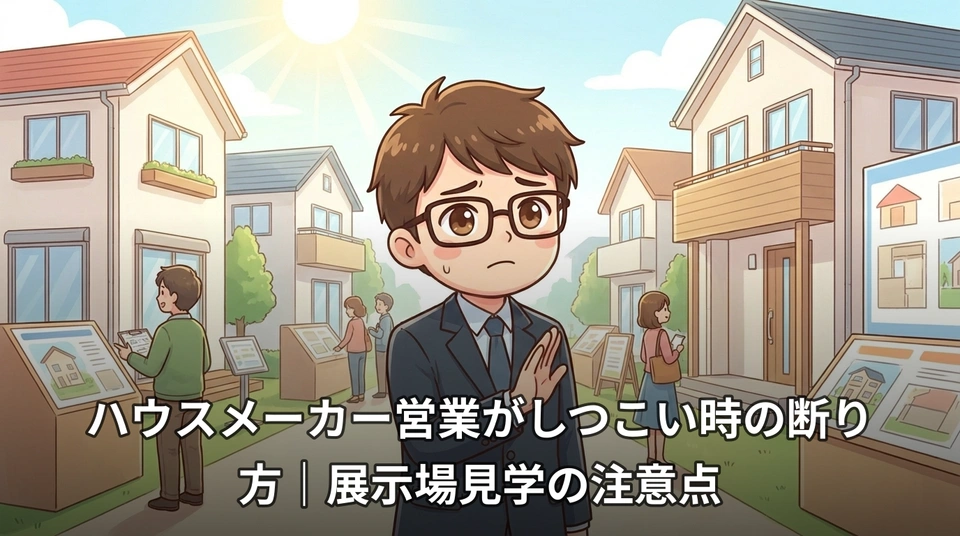ハウスメーカー営業がしつこい時の断り方|展示場見学の注意点