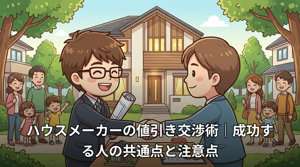 ハウスメーカーの値引き交渉術|成功する人の共通点と注意点