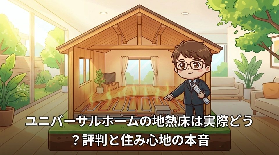 ユニバーサルホームの地熱床は実際どう?評判と住み心地の本音