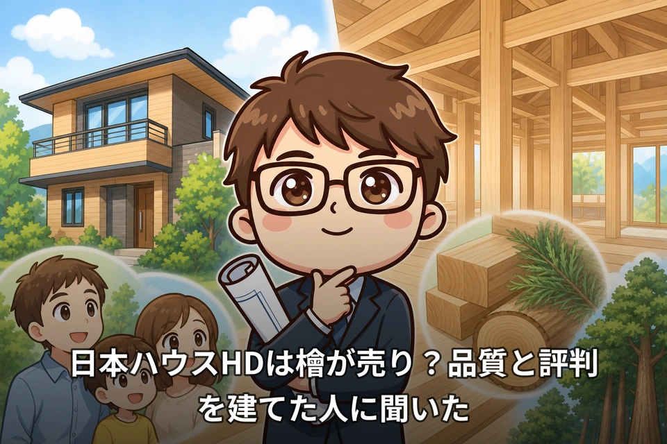 日本ハウスHDは檜が売り?品質と評判を建てた人に聞いた