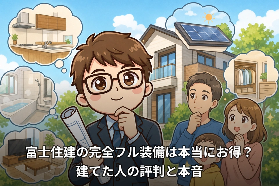 富士住建の完全フル装備は本当にお得?建てた人の評判と本音
