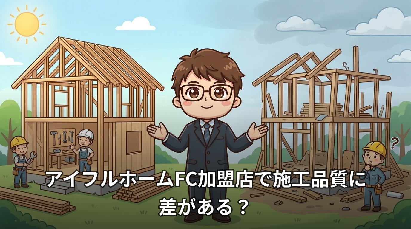 アイフルホームFC加盟店で施工品質に差がある?