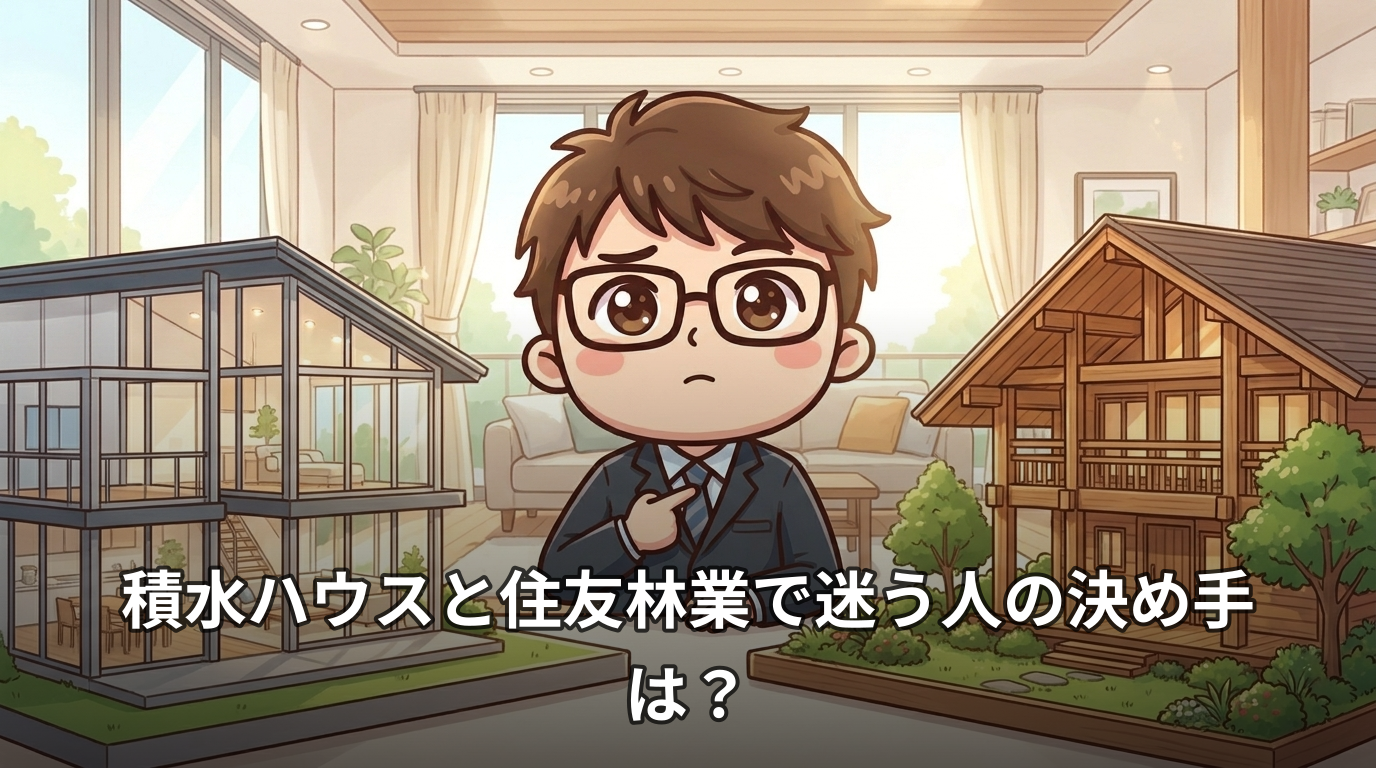 積水ハウスと住友林業で迷う人の決め手は?