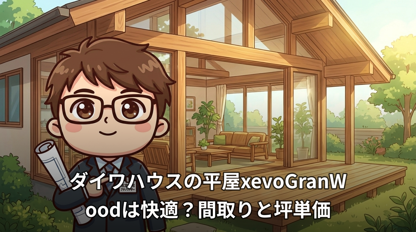 ダイワハウスの平屋xevoGranWoodは快適?間取りと坪単価