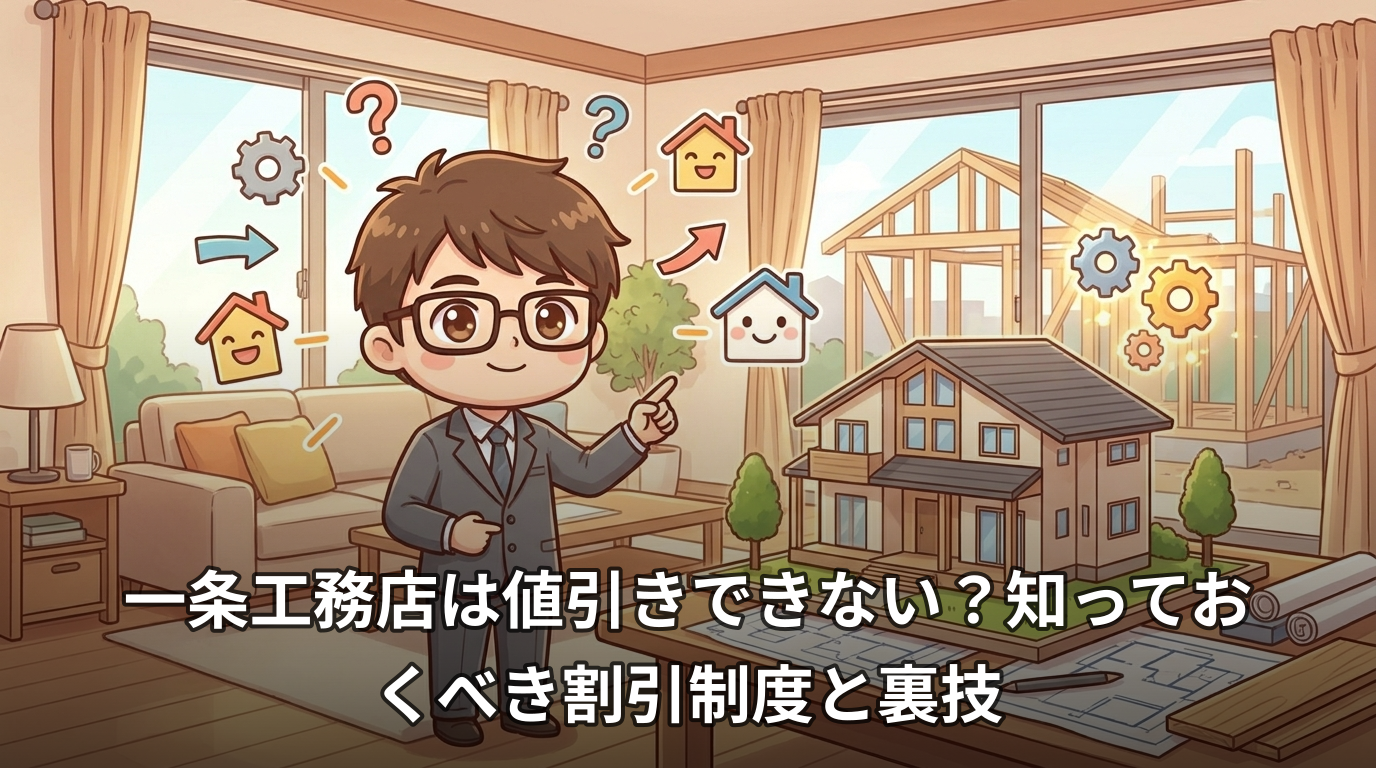一条工務店は値引きできない?知っておくべき割引制度と裏技