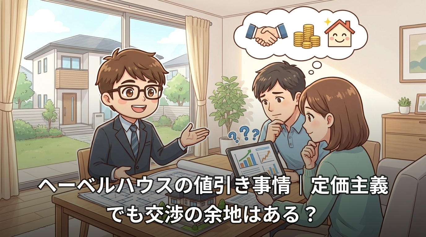ヘーベルハウスの値引き事情|定価主義でも交渉の余地はある?