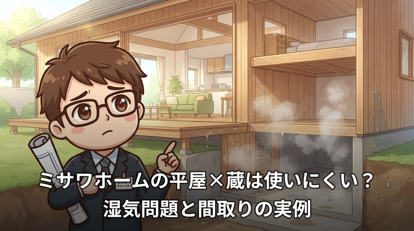 ミサワホームの平屋×蔵は使いにくい?湿気問題と間取りの実例