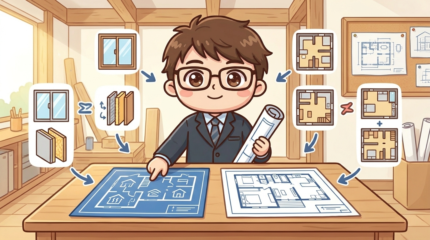 一条工務店の間取りを他社と比較するときのポイント