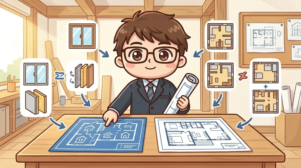 一条工務店の間取りを他社と比較するときのポイント