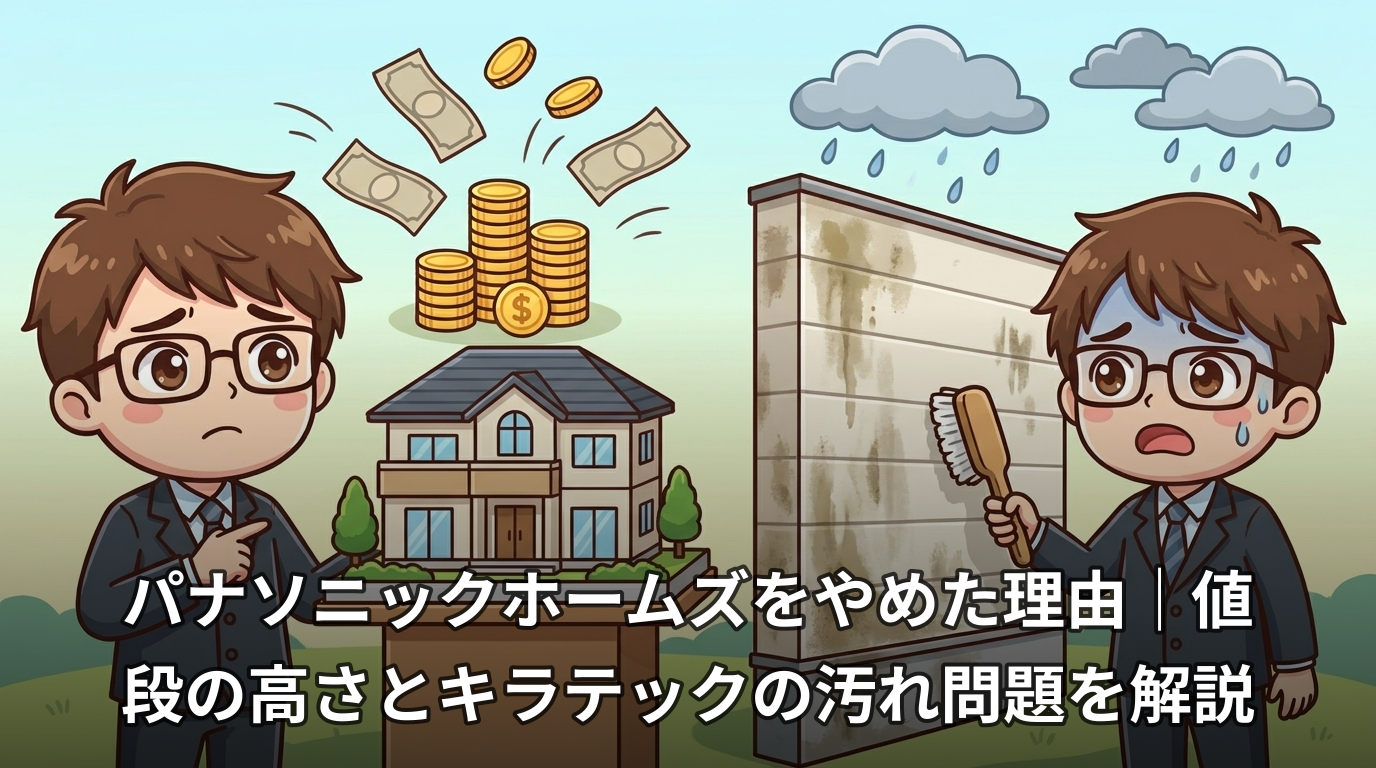 パナソニックホームズをやめた理由|値段の高さとキラテックの汚れ問題を解説