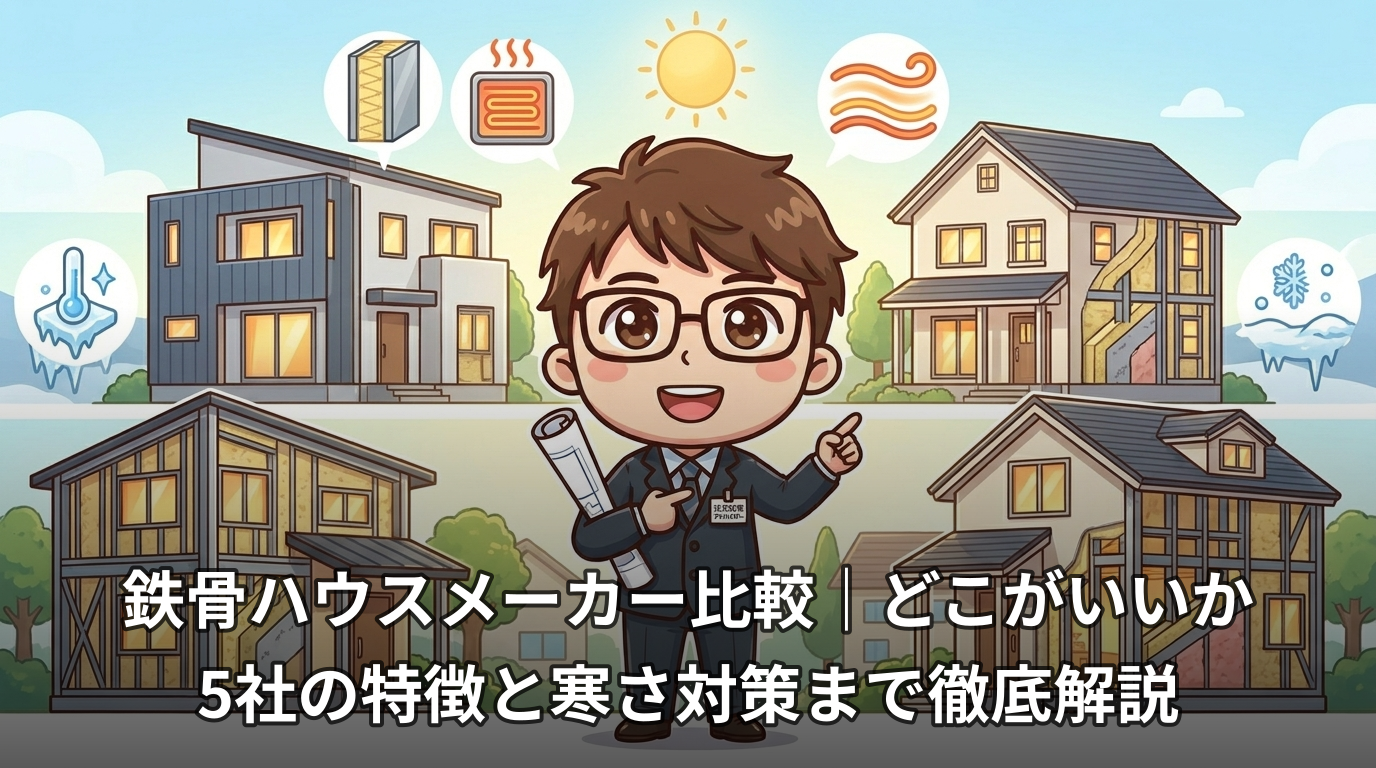 鉄骨ハウスメーカー比較|どこがいいか5社の特徴と寒さ対策まで徹底解説