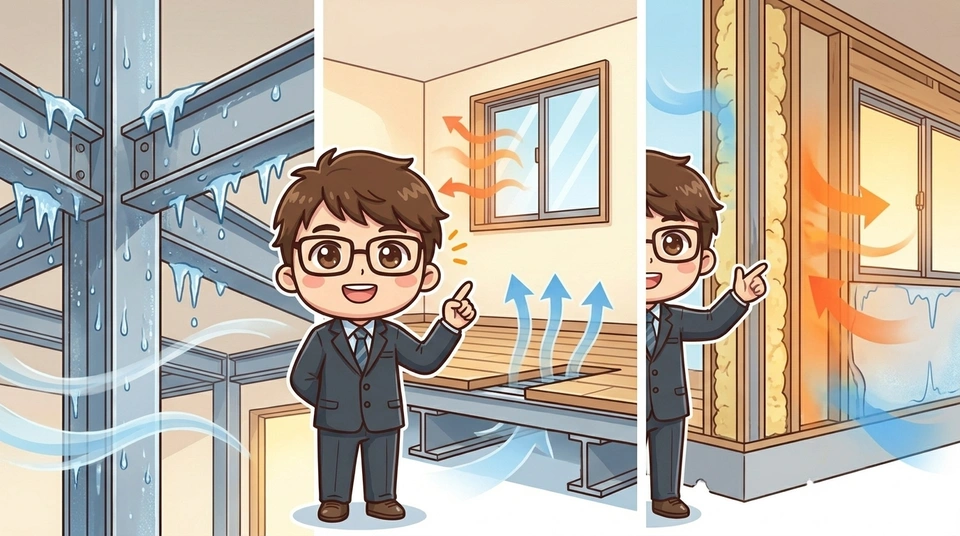 鉄骨住宅が寒いと言われる3つの原因