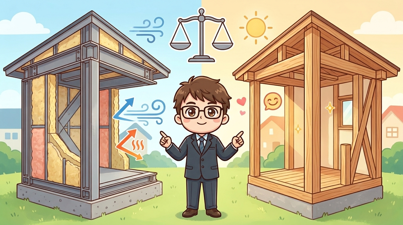鉄骨vs木造|どちらを選ぶべきかの判断基準