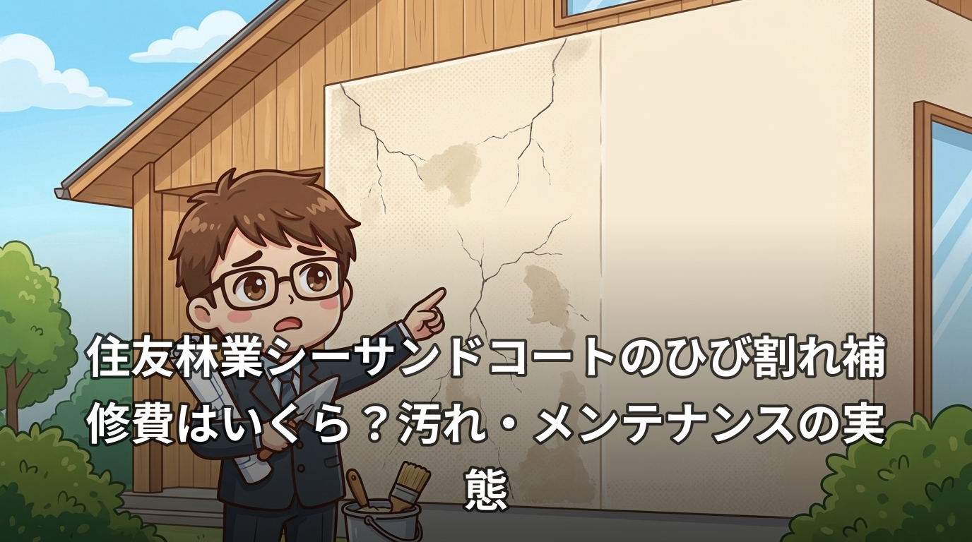 住友林業シーサンドコートのひび割れ補修費はいくら?汚れ・メンテナンスの実態