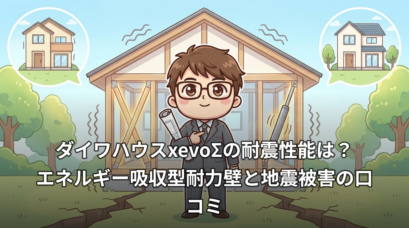 ダイワハウスxevoΣの耐震性能は?エネルギー吸収型耐力壁と地震被害の口コミ
