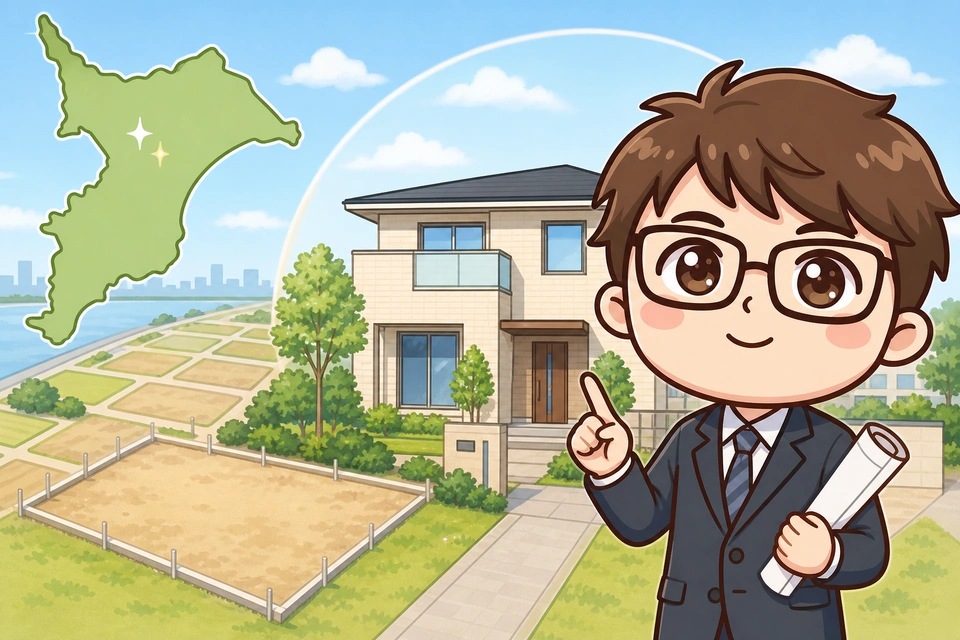 千葉県の土地相場と「土地＋建物」の総額