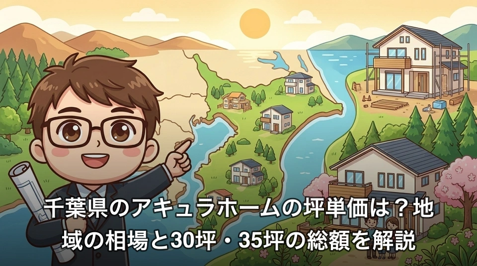 千葉県のアキュラホームの坪単価は?地域の相場と30坪・35坪の総額を解説