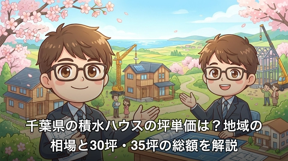 千葉県の積水ハウスの坪単価は?地域の相場と30坪・35坪の総額を解説