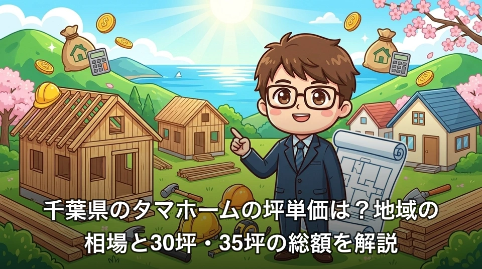 千葉県のタマホームの坪単価は?地域の相場と30坪・35坪の総額を解説