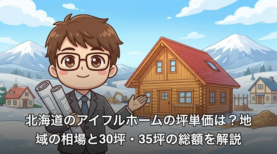 北海道のアイフルホームの坪単価は?地域の相場と30坪・35坪の総額を解説