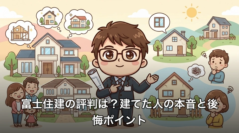 富士住建の評判は?建てた人の本音と後悔ポイント