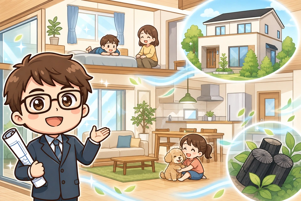 炭の家(ピュアエア)の住み心地は?実際の評価