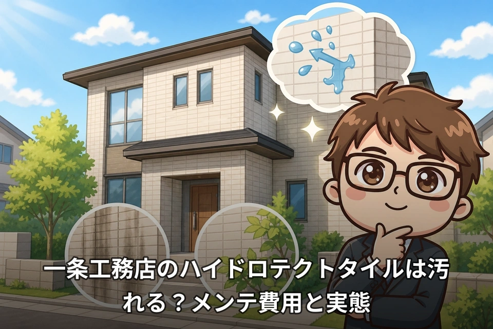 一条工務店のハイドロテクトタイルは汚れる?メンテ費用と実態