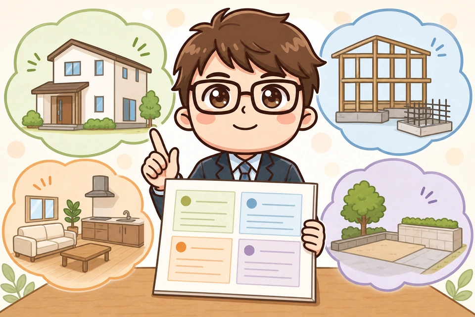 見積書を4分類で読み解く｜坪単価に含まれるもの・含まれないもの