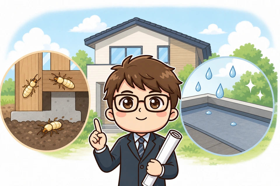 シロアリ・防水保証はどうなっている？