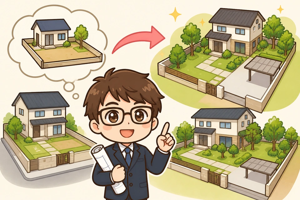 なぜ坪数が増えると外構費用が上がるのか