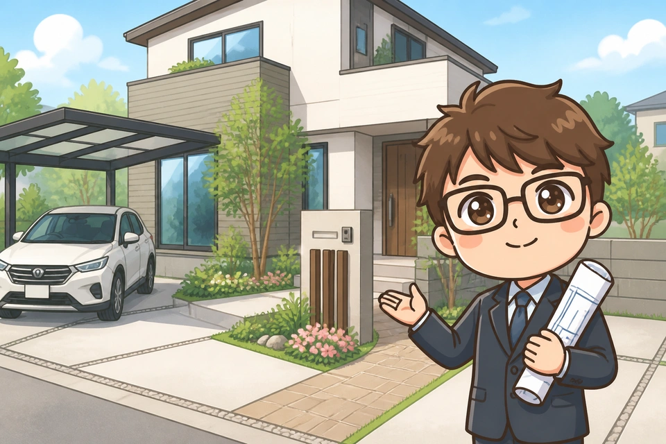 【50坪】もっとも一般的な敷地の外構費用｜120〜250万円