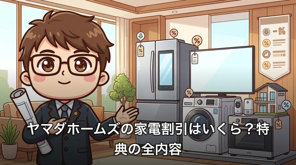 ヤマダホームズの家電割引はいくら?特典の全内容