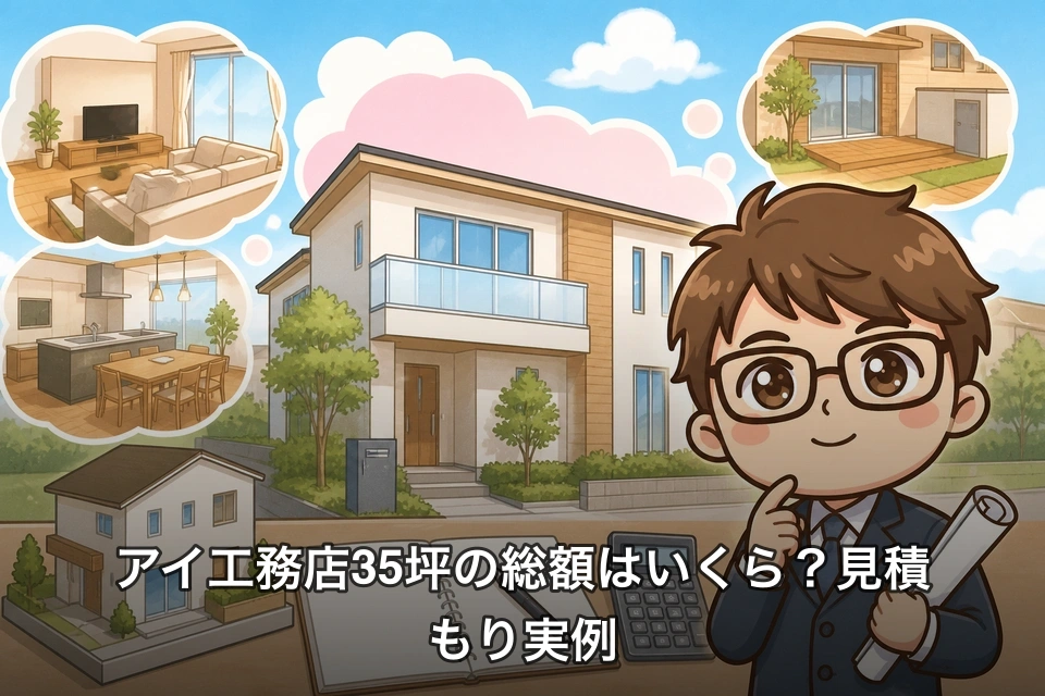 アイ工務店35坪の総額はいくら?見積もり実例
