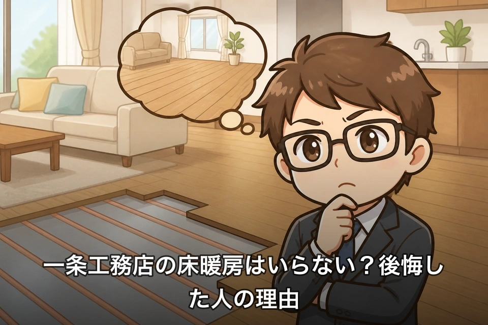 一条工務店の床暖房はいらない?後悔した人の理由