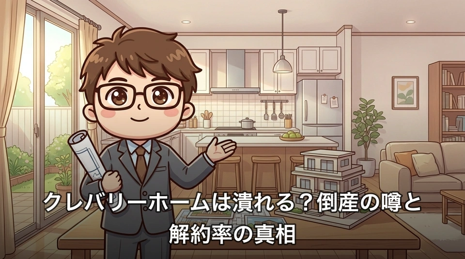 クレバリーホームは潰れる?倒産の噂と解約率の真相