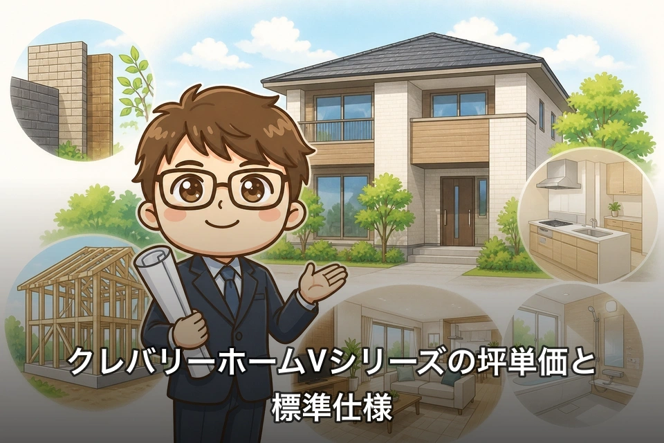 クレバリーホームVシリーズの坪単価と標準仕様